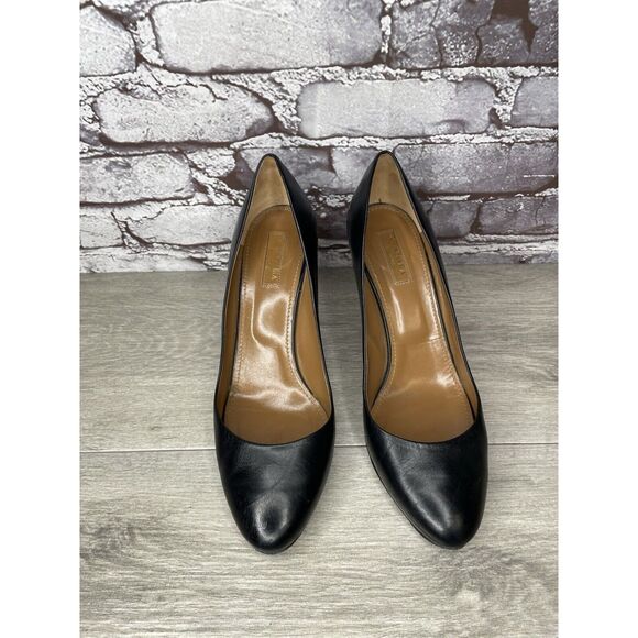Aquazzura Firenze Black Leather Stiletto High Dress Heels Women Sz 41EU/10.5M US - Picture 2 of 16
